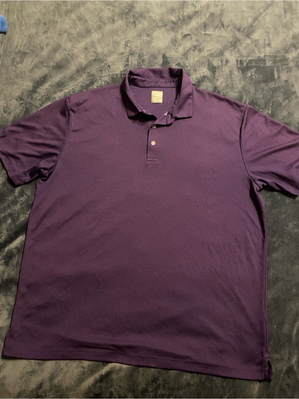 Callaway Men's Deep Purple Short Sleeve Polo